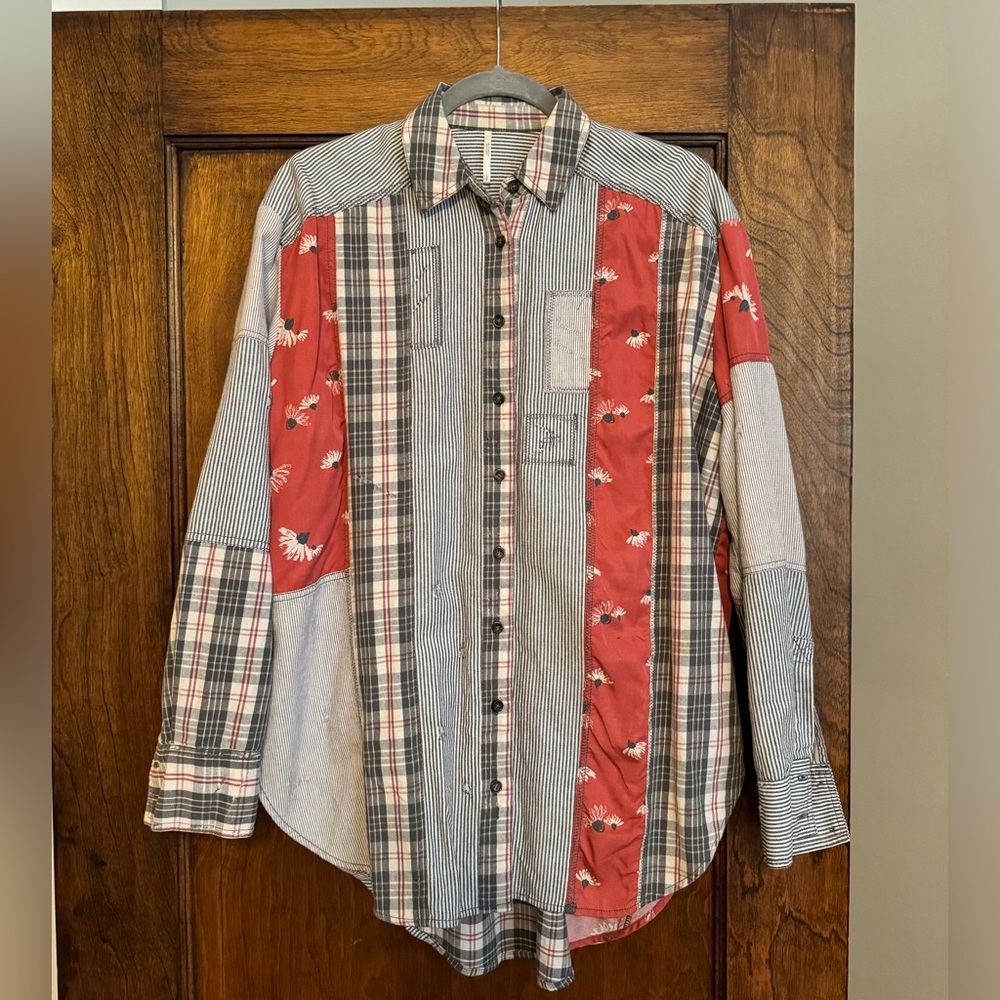 Free People Button Front Shirt